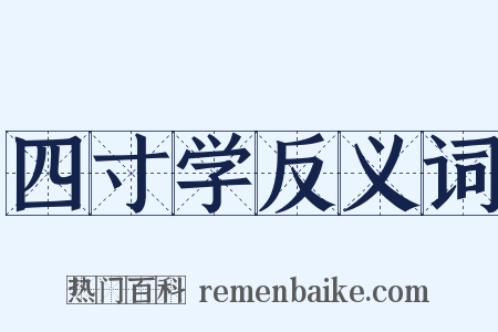 四寸学反义词是什么意思的图片